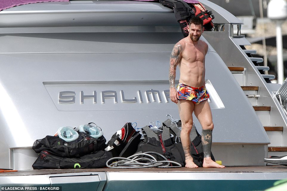 Impressive: Lionel was the world's highest-paid footballer for five years out of six between 2009 and 2014