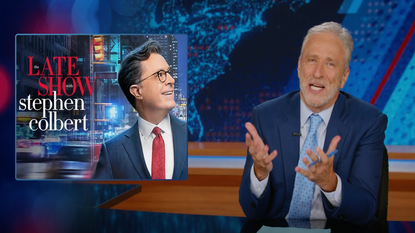 Jon Stewart Rips CBS and Paramount Over CBS Late Show Decision