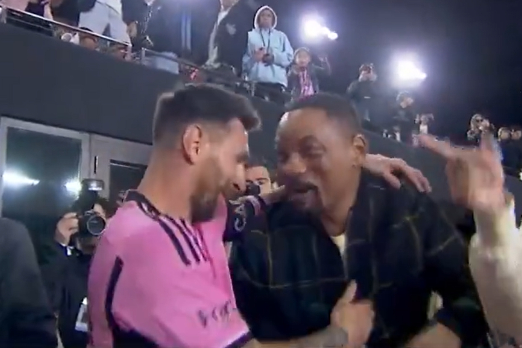 Lionel Messi and Will Smith: the iconic hug that gave everybody goosebumps finally happened | Marca