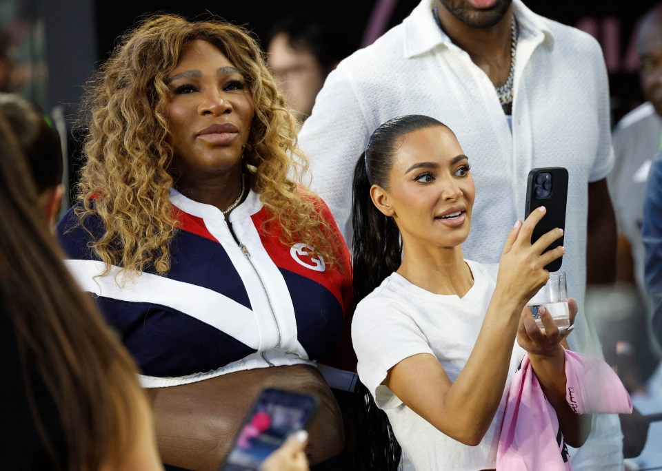 Serena Williams and Kim Kardashian were left stunned by Lionel Messi's winner