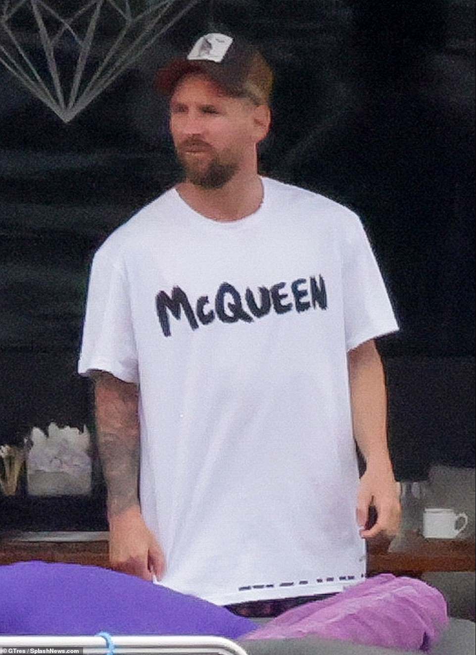 Fun: Ibiza is a regular holiday destination for Messi and his family, with the footballer heading their in recent years with his Barcelona teammate Luis Suarez